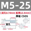 Tornillos Remachables Cónicos de Acero Inoxidable Columna de Tuerca Ciega con Estría Hexagonal Css/Csos-M3M4M5M6 Alta Resistencia