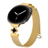Adecuado para Samsung Watch8/9/Classic Correa de Reloj Milanesa de Trébol de Cuatro Hojas Nueva Correa para Smartwatch