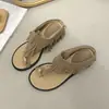 Pantuflas Retro de Cuña sin Cierre para Mujer, Nuevo Estilo Verano 2026 con Borlas, Adecuadas para Combinar con Vestidos, Estilo Vacacional, Sandalias Casuales de Playa