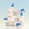 Botella de champú modelo nuevo de fábrica, botella vacía, material de embalaje de mascarilla capilar tipo prensa de alta gama, botella rociadora de niebla fina hidratante de rocío puro con forma especial