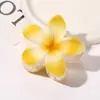 Pinza para el cabello de Plumeria con degradado de color, estilo dulce transfronterizo europeo y americano, para la parte posterior de la cabeza, pinza de tiburón, accesorios para el cabello al por mayor