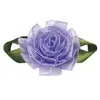 Fábrica de Fitas Folha em Oito 3D Decoração Floral Feita à Mão Fita de Cetim de Poliéster Fita de Organza Decoração de Folha Fita Floral