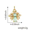 Europa y Estados Unidos venta caliente cobre micro incrustación joyería de moda para mujer lujo ligero incrustado circonita chapado en oro lindo colgante de abeja venta al por mayor