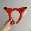 Lindo Dibujo Animado Peluche Zorro Rojo Nick Aro para el Cabello Creativo Divertido Orejas de Zorro Niña Lavar el Cabello Accesorios para el Cabello
