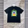 Camiseta de Algodão Puro 230g com Estampa Digital Casa Levemente Luxuosa, Pesada e Amiga da Pele para Vendas Transfronteiriças de E-commerce Independente, Manga Curta