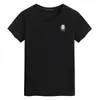 Camiseta de manga corta con cuello en V para hombre, top de algodón de talla grande para verano, estudiante, holgada, cuello de pollo, manga media, una pieza, entrega