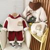 Ropa para Niños Yihui Traje de Terciopelo para Niños Sudadera con Capucha para Niños Otoño e Invierno Ropa de Invierno Ropa para Bebés Hombres y Mujeres