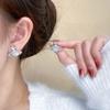 Pendientes de planeta de diamante populares de alta calidad para Tiktok, lujo ligero, simples, versátiles, pendientes de celebridad de internet, pendientes de comercio exterior transfronterizo, moda