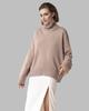 Suéter de cuello alto de color sólido para comercio exterior transfronterizo, nuevo suéter de punto suelto europeo y americano para otoño e invierno, versátil, clásico y popular para mujer