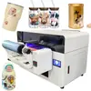 Impresora UV de Cama Plana de Impresión Digital Pequeña 4050 Hoja Material en Rollo Impresión Integrada Acrílico Cilindro en Relieve
