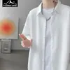 Camisa Explorador Hombre Verano Juvenil Fresca Moderna Marca Holgada Casual Color Sólido Camisa Chaqueta Manga Corta M-5XL