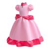 Vestido de Halloween para niñas Vestido de la Princesa Biqi Mario Luigi rosa día del niño una generación de cabello