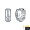 Pendientes de aro de plata de ley S925 con moissanita para mujer, ear cuffs de lujo ligero, pendientes de moda y versátiles, venta al por mayor desde la fábrica de origen