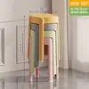 Banco de Plástico Doméstico Empilhável Espessado Banco Moinho de Vento Moderno Simples Mesa de Jantar Redonda Cadeira Redemoinho Catering Comercial