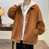 Chaqueta de dos piezas estilo retro japonés para hombre, chaqueta holgada de trabajo de marca de moda juvenil, estilo primavera y otoño