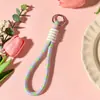Alça de Mão Colorida da Moda, Pingente de Capa de Celular de Malha Estilo Ins, Cordão para Bolsa, Chaveiro Teçido de Marca da Moda Fonte