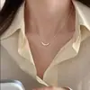 Collar de Mariposa de Plata de Ley S925 Aquamarina Versátil Diario para Mujer, No se Desvanece, Nicho, Gama Alta, Cadena para Clavícula de Lujo Accesible Nuevo