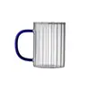Tazas de Vidrio Creativas Personalizadas, Gran Capacidad, Alto Valor Estético, Tazas de Café Transparentes Simples de Colores al por Mayor, Vasos de Agua para Sala de Estar