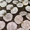 Caja de Anillo de Cueva de Cristal Marroquí de Cristal Blanco Natural Adornos de Ágata Joyería para Propuesta Caja de Regalo para Novia