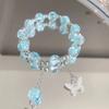 Pulsera de Mariposa con Esmalte de Color Grieta de Hielo para Mujer Popular en Internet Explosiones Verano Dulce Pulsera para Fiesta de Estudiantes Regalo 520 Novia