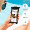 Bolsa à Prova d'Água para Celular com Airbag e Tela Sensível ao Toque, Ideal para Natação, Rafting, Mergulho, Capa à Prova d'Água para Celular para Uso Externo