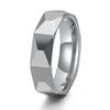 Moda europea y americana corte simple diamante 6MM de ancho anillo de acero de tungsteno estilo casual para hombre pulsera de anillo de oro de tungsteno al por mayor