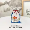 Bolsa de Vidrio Transparente para Peces, Pecera Pequeña, Peces Brillantes, Pez Bolsa de Dinero, Decoración de Escritorio, Adornos Pequeños, Regalos Lindos