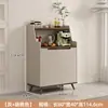 Armário de Chá de Madeira Maciça Aparador de Luxo Leve Armário Simples de Preparo Armário Lateral Integrado de Parede Armazenamento de Sala de Estar Armário Lateral Armário de Café