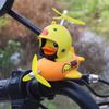 Lindo Pato Amarillo Submarino Adornos de Pato para Coche Motocicleta Autopropulsada Motocicleta Eléctrica Adornos de Coche a Batería Accesorios