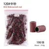 Anillos de Lijado para Pulir Uñas, Rollos de Papel de Lija para Pulir, Anillos de Lijado de Alta Calidad para Brocas de Uñas, Coloridos, 100 Piezas/Paquete