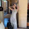 Ls Nova MarcaEtiqueta Preta Minimalista Grande Marca Início da Primavera Nova Moda Minimalista Versátil Colete Top 30373 #