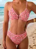 2026 Novo Biquíni Transfronteiriço Color Block Copo Triângulo Europeu e Americano Roupa de Banho Sexy Biquíni Duas Peças Maiô de Praia Mulheres