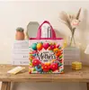 Bolsas de Tote Festivas de Tela No Tejida Pintada para Madres e Infantes Transfronterizas, Bolsas de Regalo de Cumpleaños, Bolsas de Regalo, Bolsas para Dulces de Halloween