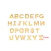 Pingente de Letra Inglesa Regular de Aço Inoxidável 11mm Pingente A-Z Acessórios para Brincos e Colares DIY Atacado Transfronteiriço