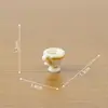 Série de miniaturas de conjuntos de chá retrô estilo europeu para micro-paisagismo, acessórios de decoração DIY para casas de bonecas e pequenos enfeites de mesa