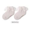 Calcetines de Princesa para Niñas sin Costuras Calcetines para Bebés Verano Finos Algodón Peinado Niños Pequeños y Jóvenes Calcetines Grandes con Encaje Encaje