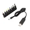 Linha de boost USB 9V/12V linha de boost de energia linha de energia USB para DC5.5 * 2.1MM mais 8 interfaces DC