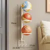 Estante de Almacenamiento para Baloncesto para Uso en Casa, Estante de Exhibición Montado en la Pared, Instalación sin Taladro, Solución de Almacenamiento para Bádminton, Fútbol y Voleibol Infantiles