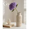 Nuevo Jarrón Ornamentado de Estilo Francés Vintage con Borla, Color Sólido Simple, Alta Estética, Cerámica Personalizada para Decoración de Sala de Estar, Arreglo Floral