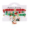 Pulseras Transfronterizas para Mujer, Pulseras de Navidad, Muñeco de Nieve, Navidad para Personas Mayores, Accesorios Festivos de Cuentas de Alta Gama, Venta al por Mayor en Yiwu