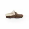Sapatos felpudos com salto oculto de 4 cm, estilo da Mãe Uva, femininos para outono e inverno, com fivela de travamento quente, forrados com veludo, mocassins, chinelos Birkenstock
