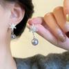 Se acerca la Navidad, coloridos pendientes largos de muñeco de nieve con árbol de Navidad para mujer, exquisitos pendientes versátiles de alto valor.