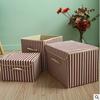Caja de almacenamiento de algodón y lino japonesa, plegable, para ropa, con tapa, venta al por mayor, directa de fábrica