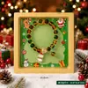 Pulseira Infantil de Natal Caixa de Presente Pulseira de Contas para Estudante Joias de Vidro para Meninas Desenho Animado Amazon Transfronteiriço