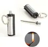 Cilindro cuadrado metálico llave de fuego carcasa de acero inoxidable diez mil cerillos juego para fumar (incluyendo accesorios pequeños)