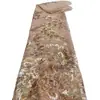Tela de Bordado de Malla con Lentejuelas y Tubo de Perlas del Fabricante en Stock, Tela para Vestido de Baile de Escenario, Disponible en Múltiples Colores