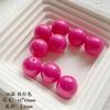 Rosa Barbie Aleación Cerámica Acrílico Cuentas Pintadas a Mano Cuentas de Arroz Pulsera DIY Accesorios de Joyería Hechos a Mano