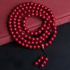 Colar de Cinábrio Natural Multi-Círculos Atacado Pulseira de Cinábrio Pulseira Rosário Unissex Cinábrio Roxo Areia Dourada Colar Pixiu
