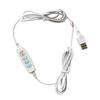 Luz de Relleno para Transmisión en Vivo LED Luz para Selfies Cable de Interruptor Línea de Interruptor de Atenuación de 5V Interfaz USB Línea de Interruptor de Atenuación de Cuatro Botones