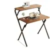 Mesa de Computador, Mesa de Escritório, Mesa Dobrável para Estudo em Casa de Ensino Fundamental e Médio, Mesa de Maquiagem para Quarto, Mesa de Cabeceira Móvel, Mesa